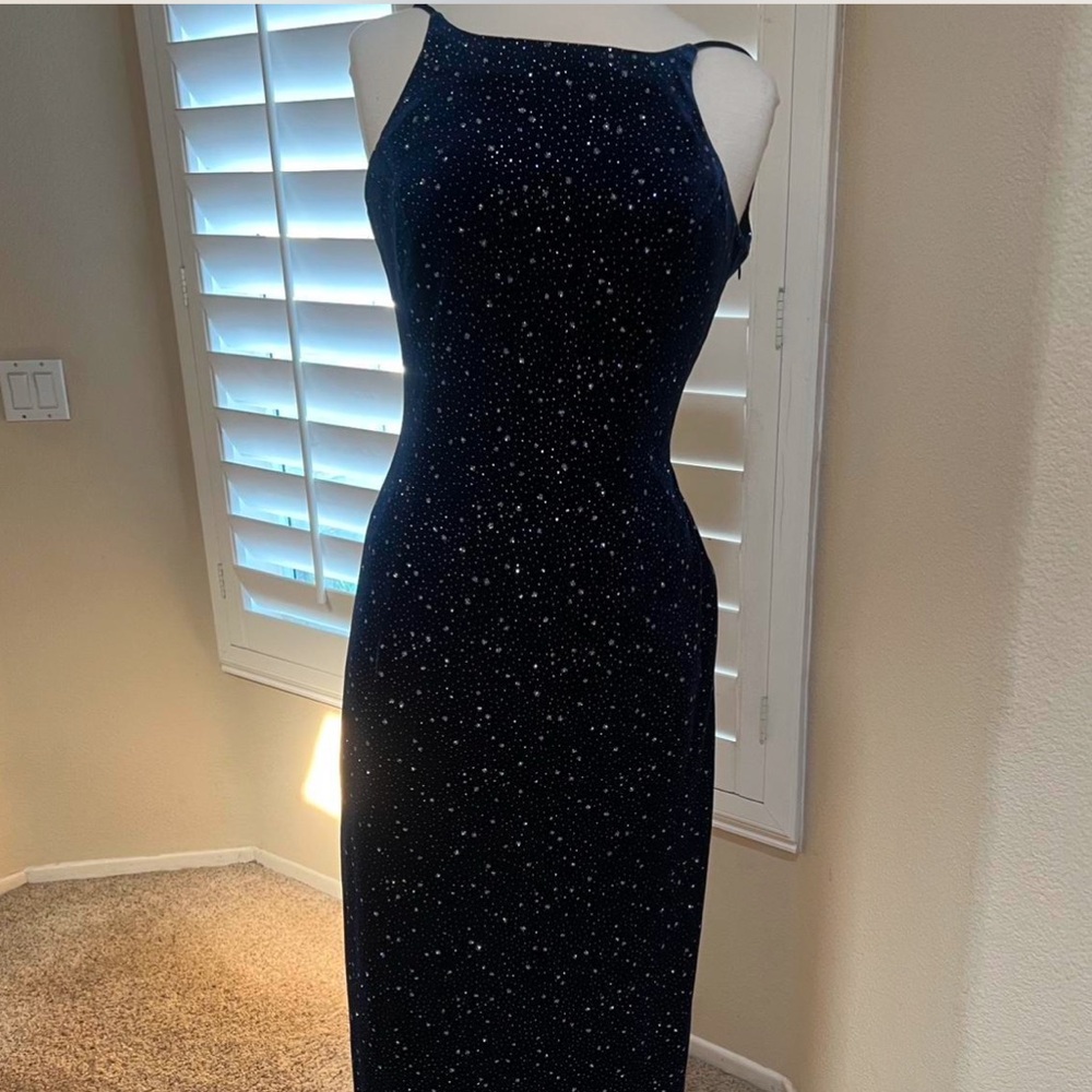 Open Back Starry Night Dress